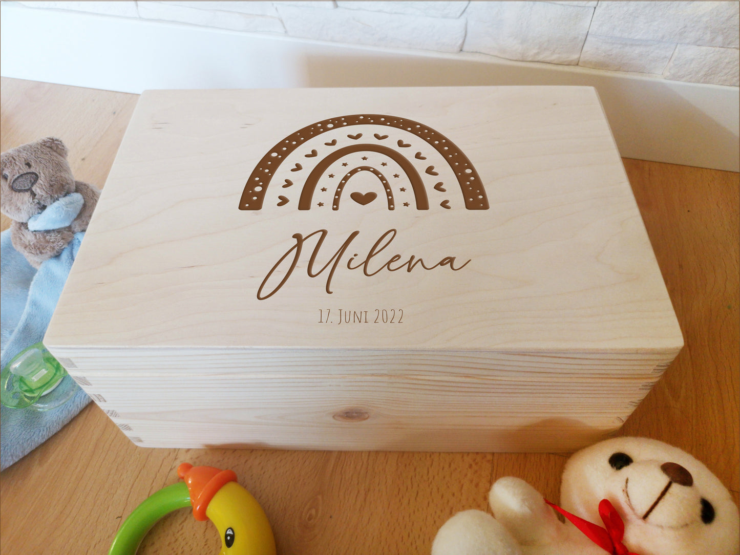 Personalized Memory Box For Newborn / Baby Shower Keepsake Box #8