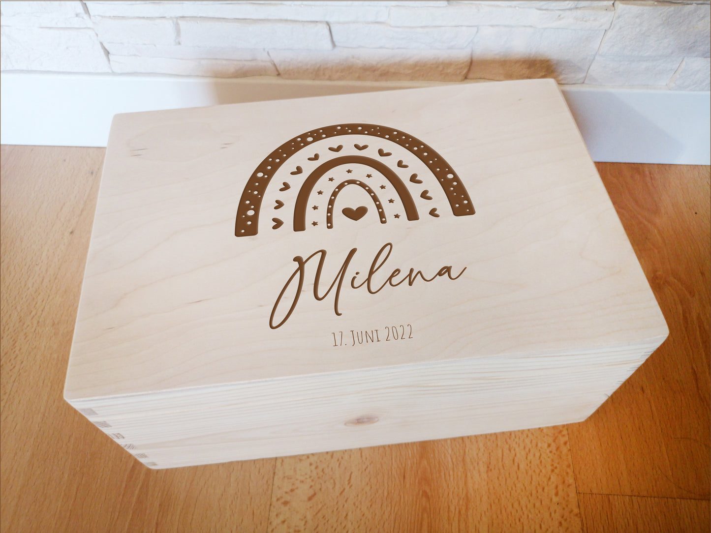 Personalized Memory Box For Newborn / Baby Shower Keepsake Box #8