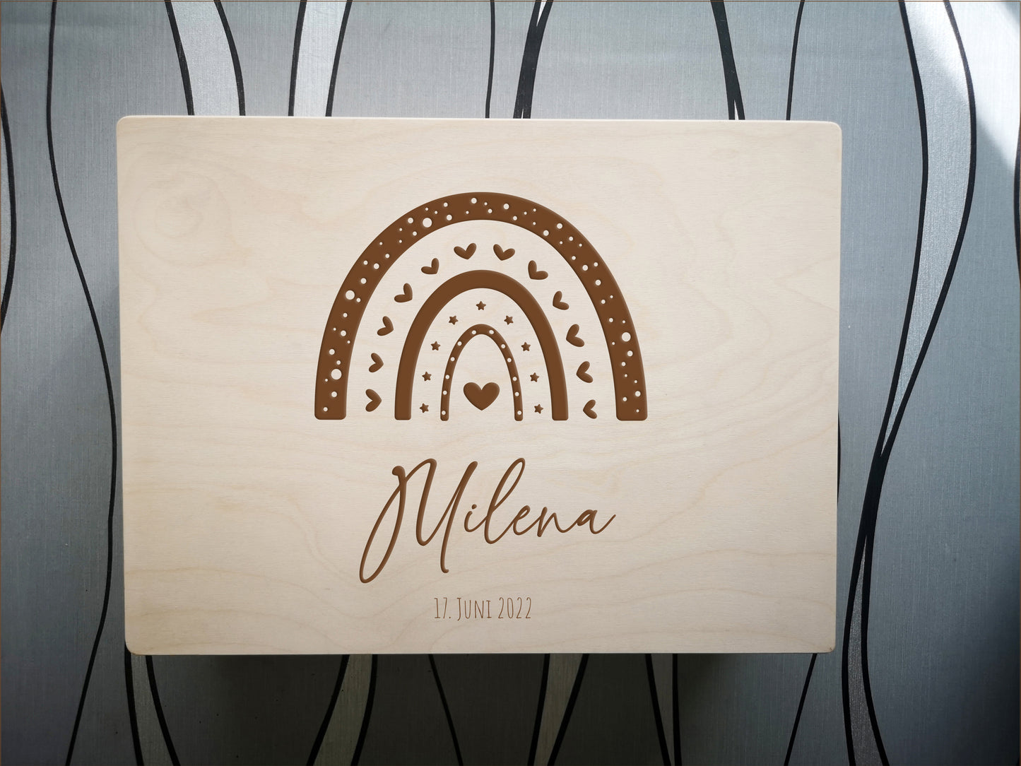Personalized Memory Box For Newborn / Baby Shower Keepsake Box #8