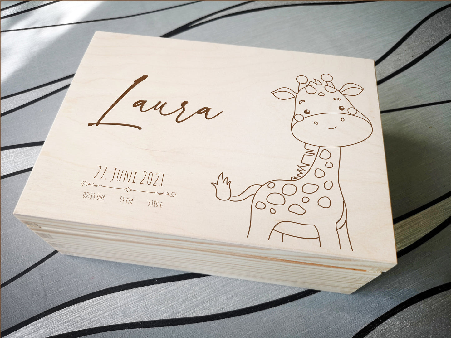 Personalized Memory Box For Newborn / Baby Shower Keepsake Box #10