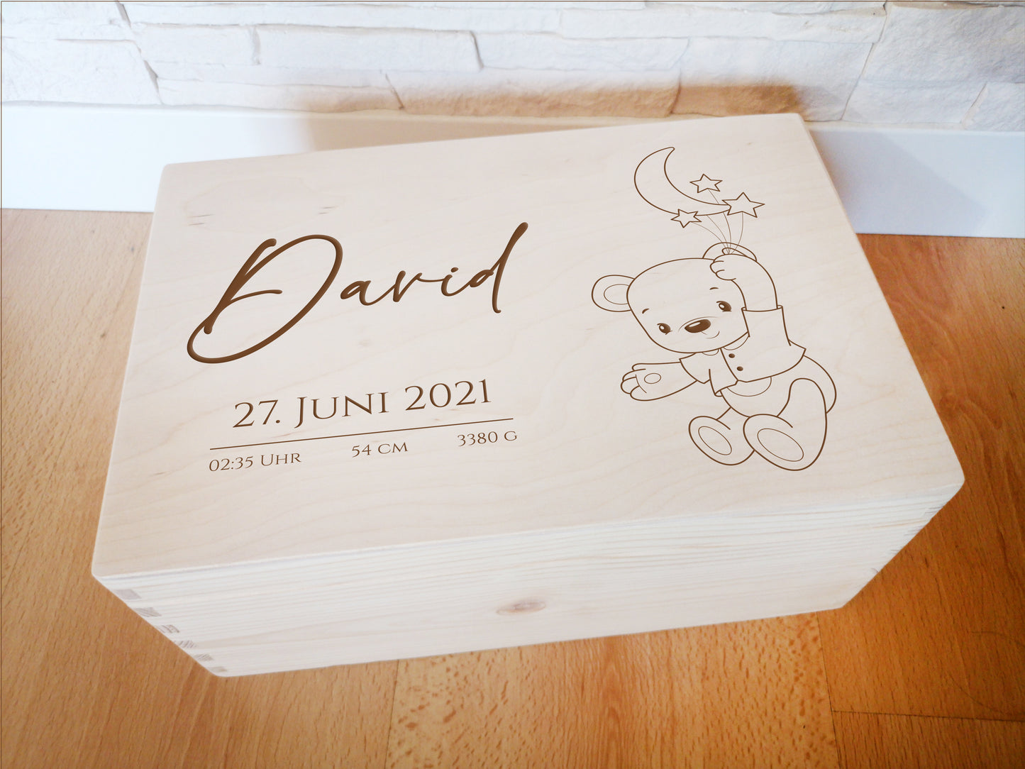Personalized Memory Box For Newborn / Baby Shower Keepsake Box #16
