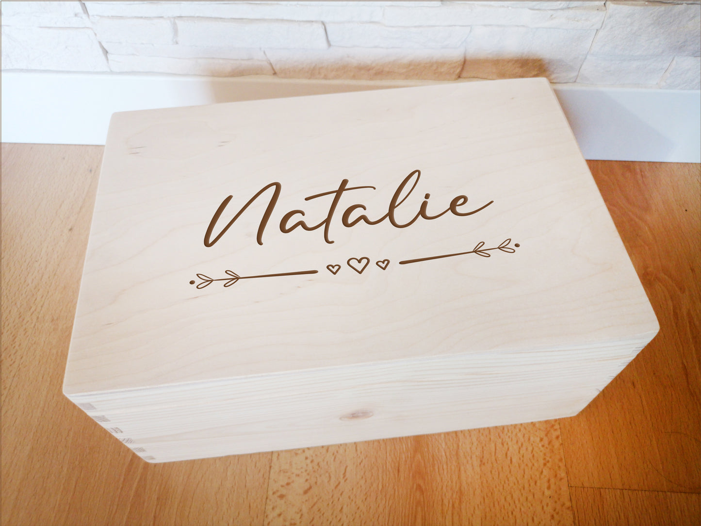 Personalized Memory Box For Newborn / Baby Shower Keepsake Box #19