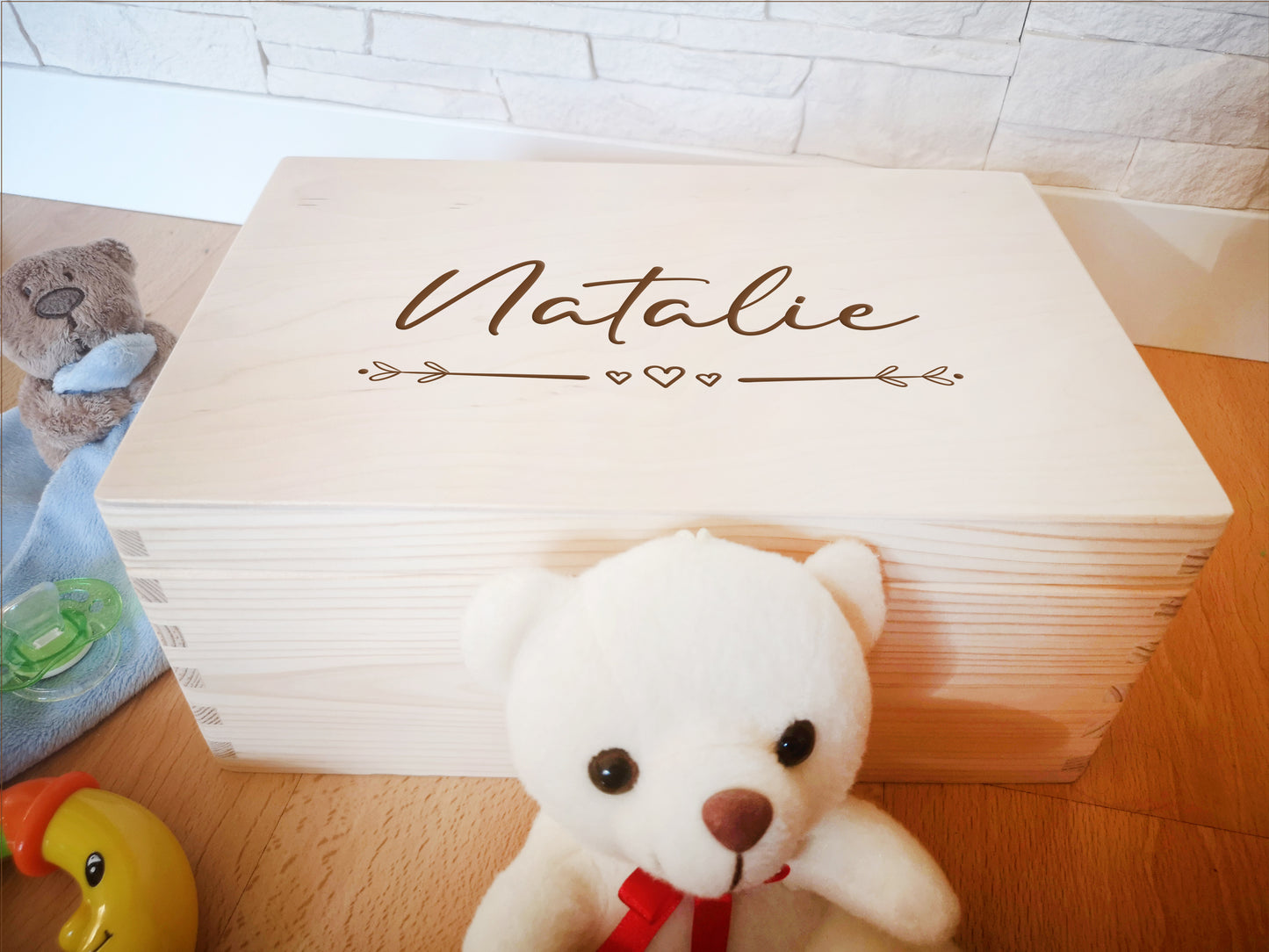 Personalized Memory Box For Newborn / Baby Shower Keepsake Box #19