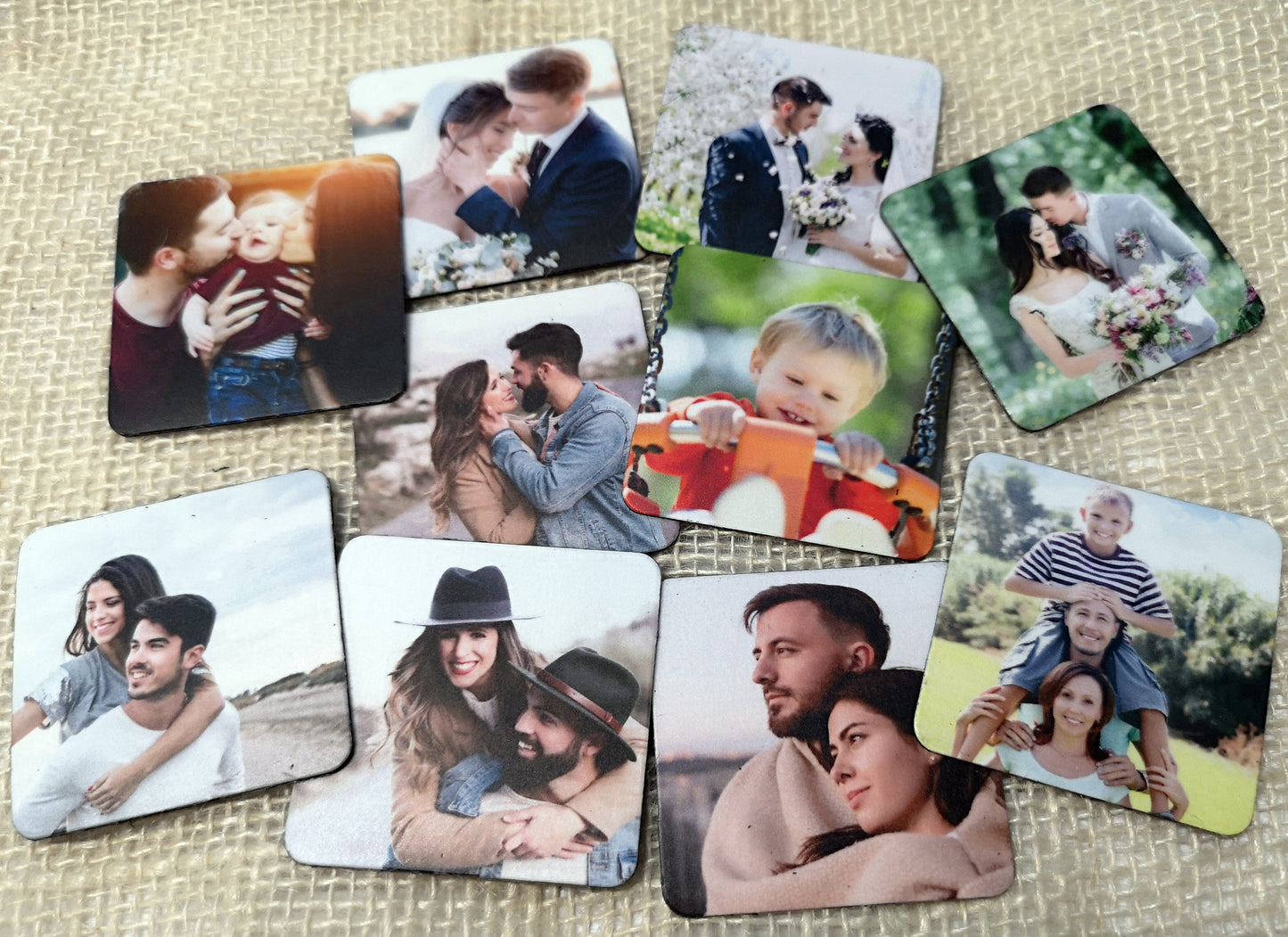 Personalized Fridge Photo Magnet - Square