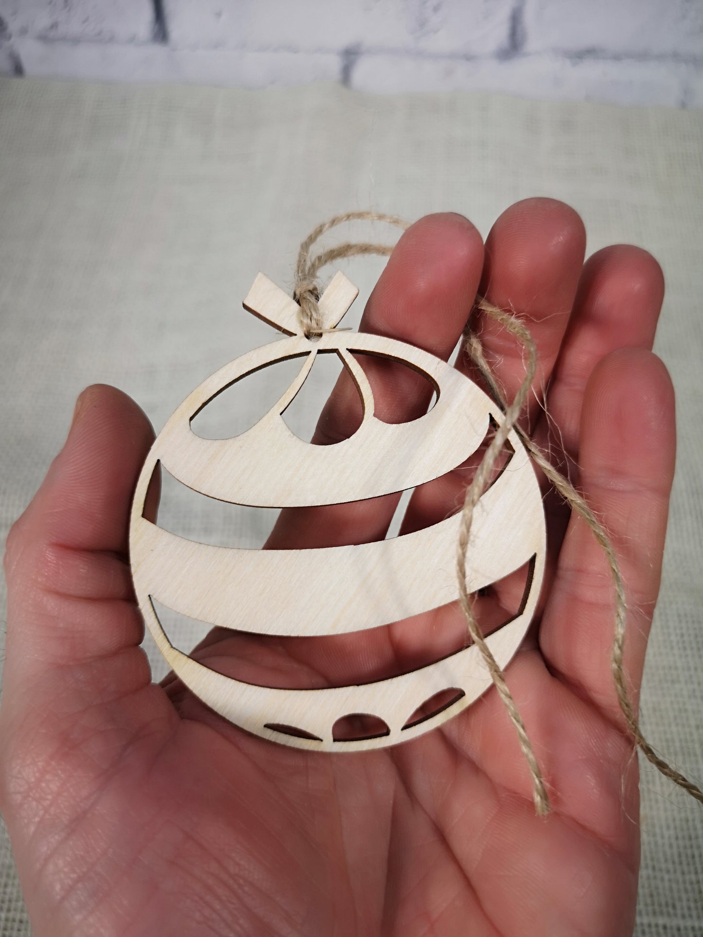 Laser Cut Wooden Christmas Tree Baubles #2