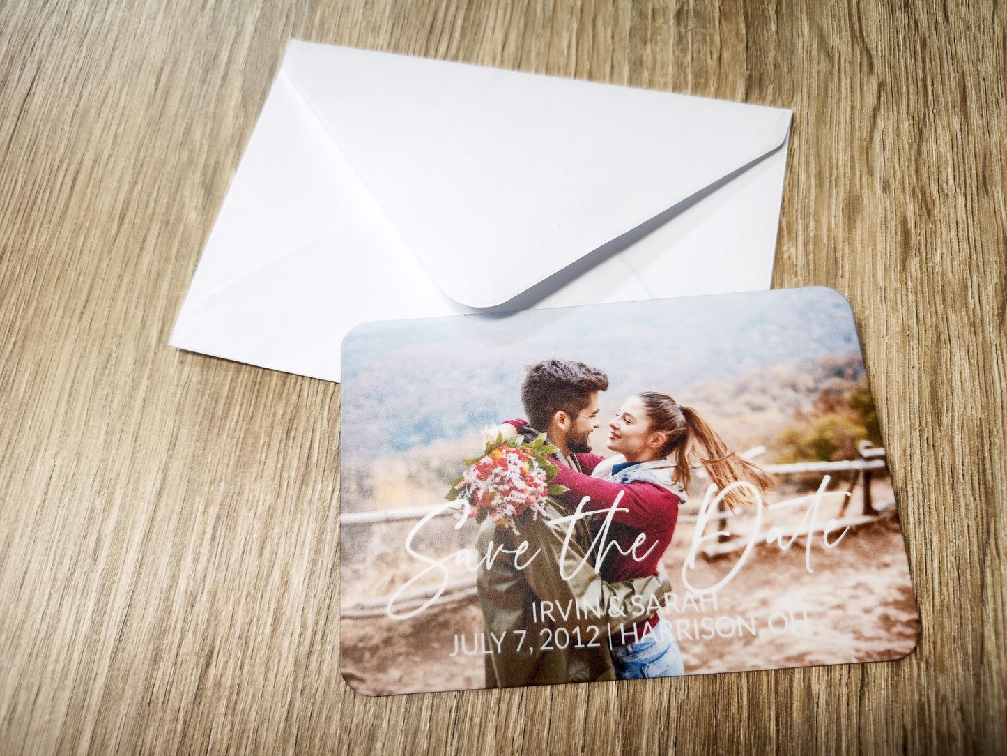 Save the date Personalized Photo Magnet #3 10x7