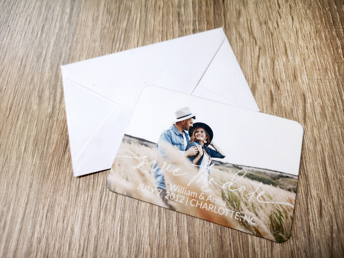 Save the date Personalized Photo Magnet #5 10x7