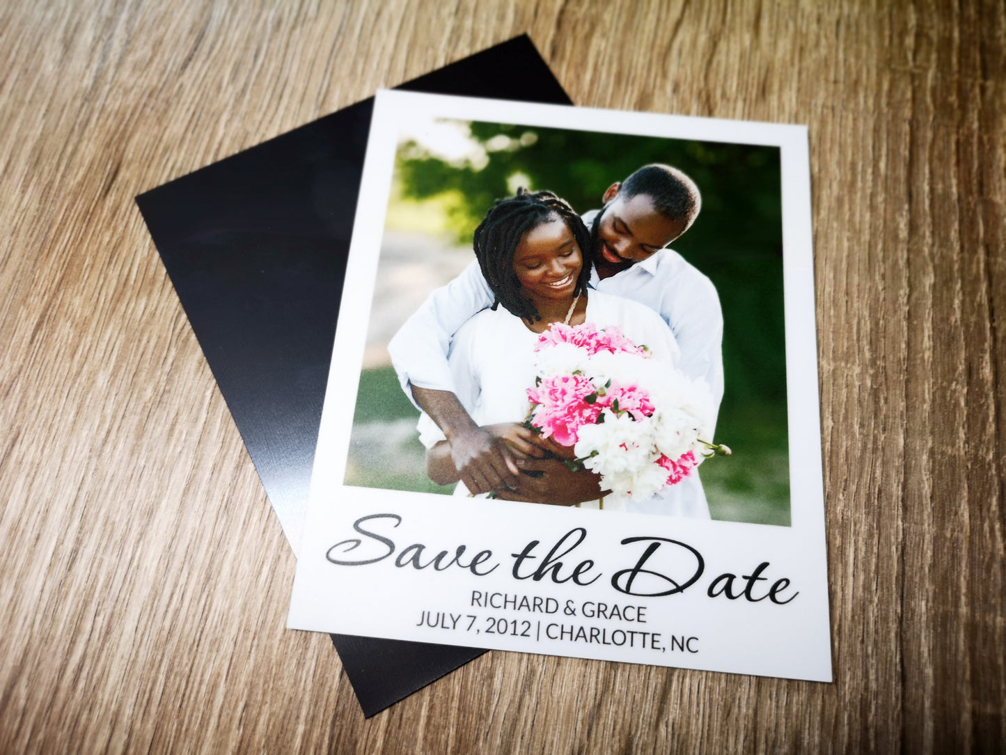 Save the date Personalized Photo Magnet #5 Polaroid