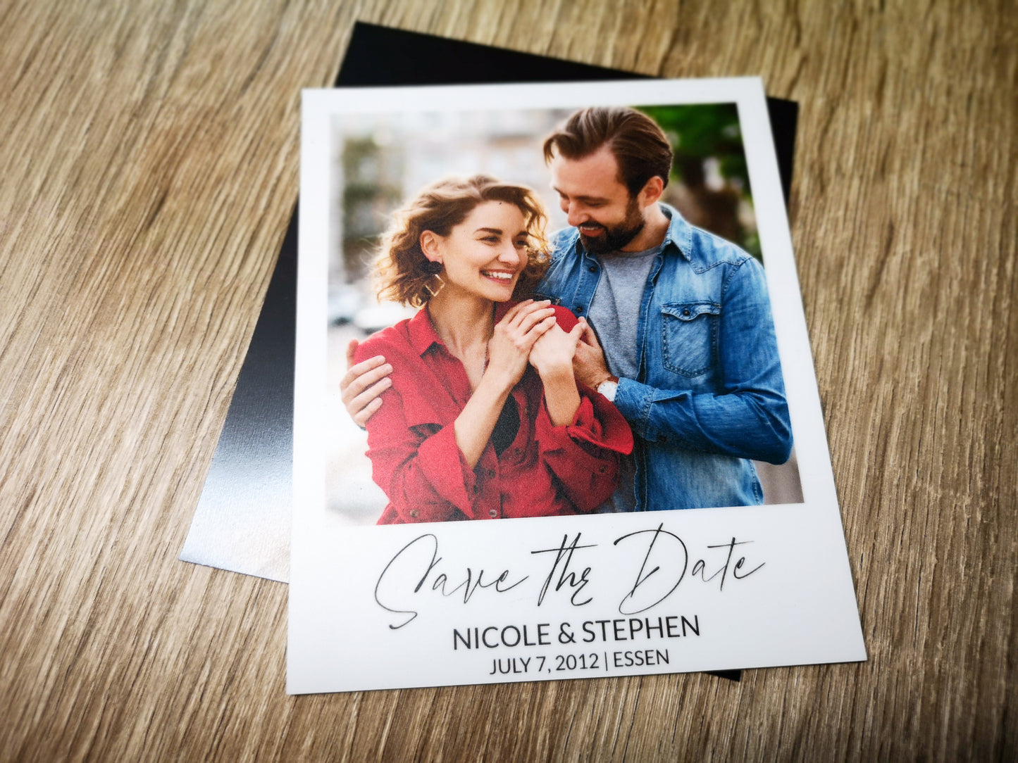 Save the date Personalized Photo Magnet #3 Polaroid