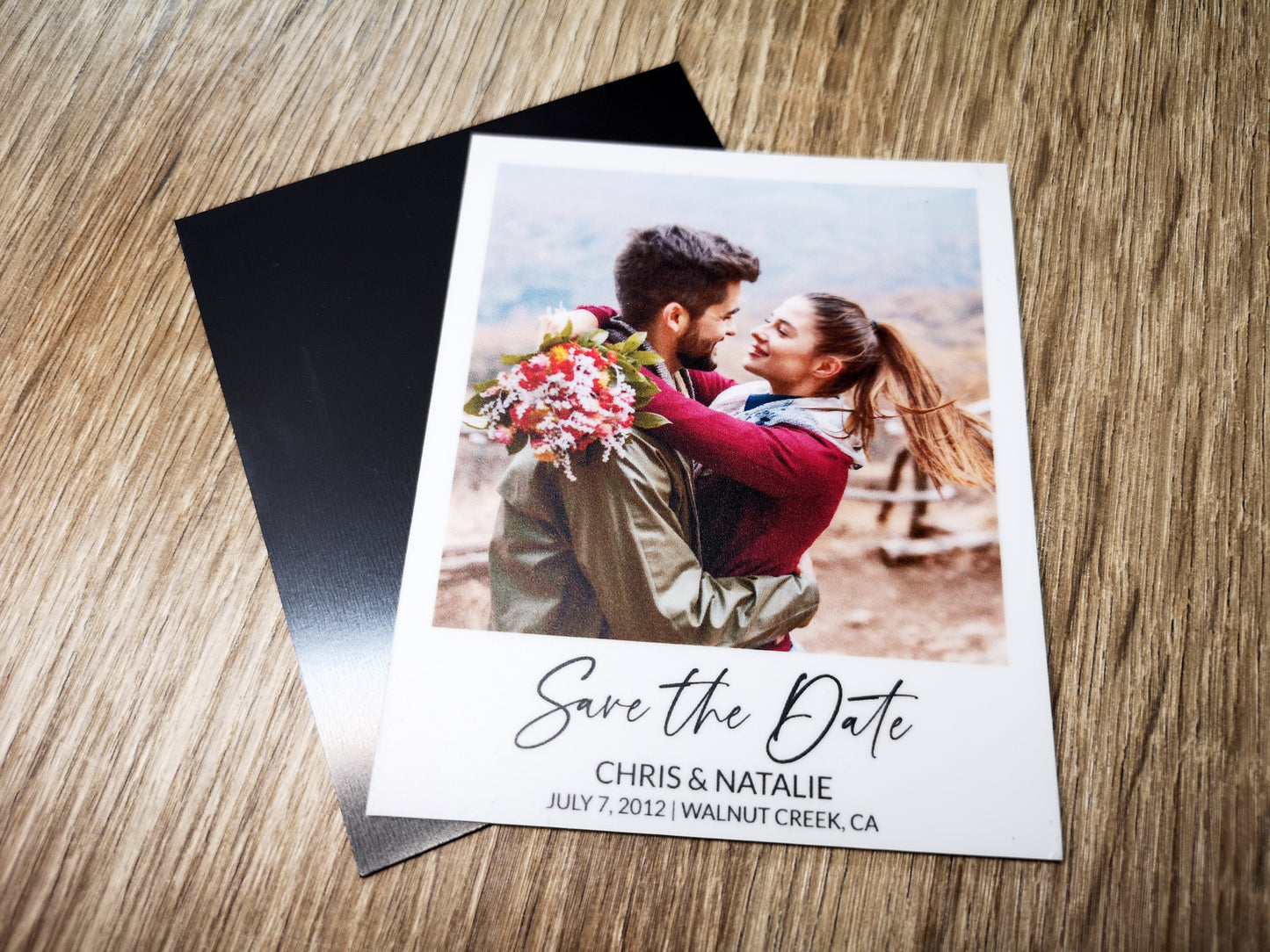 Save the date Personalized Photo Magnet #7 Polaroid