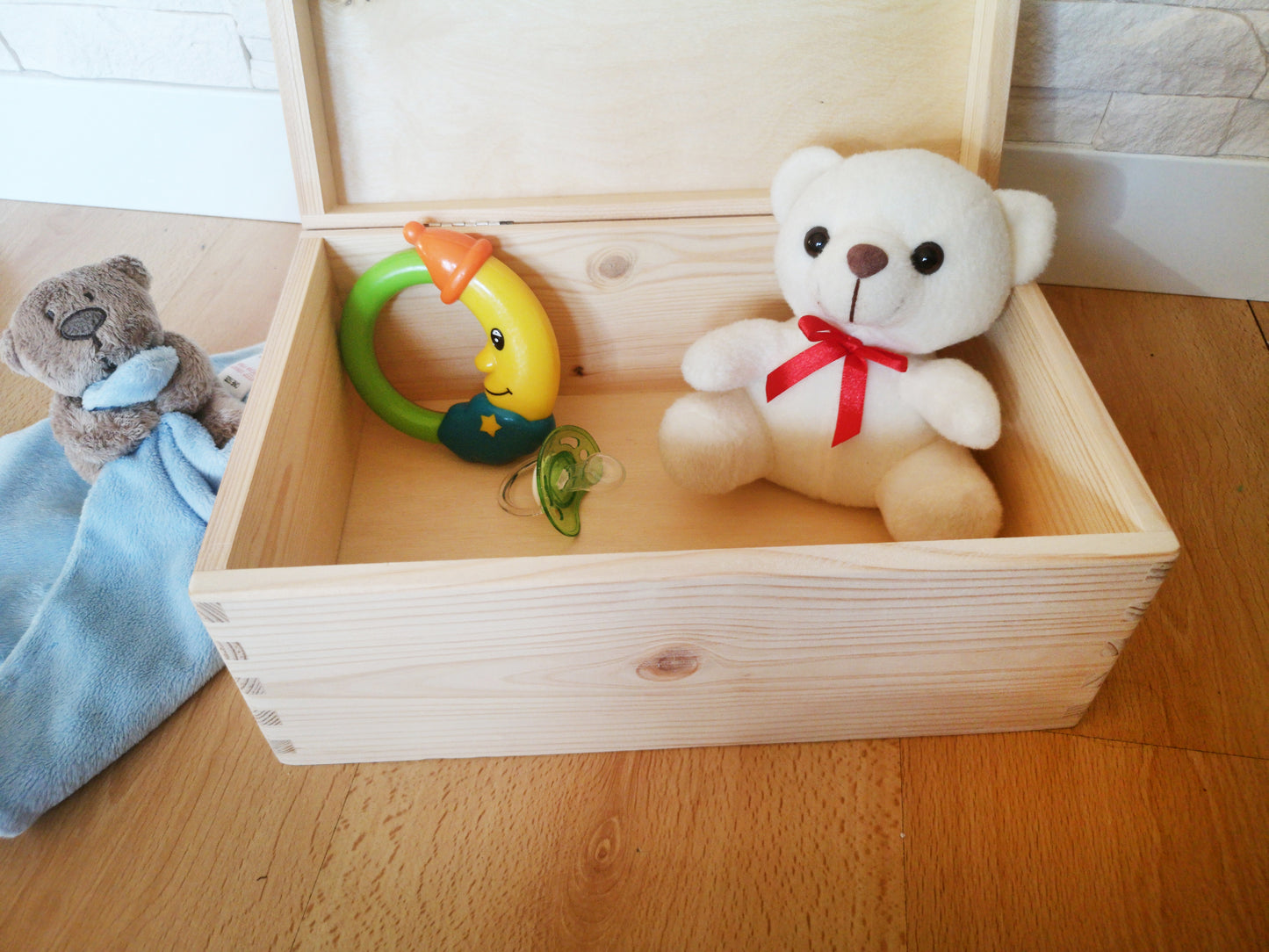 Personalized Memory Box For Newborn / Baby Shower Keepsake Box #7
