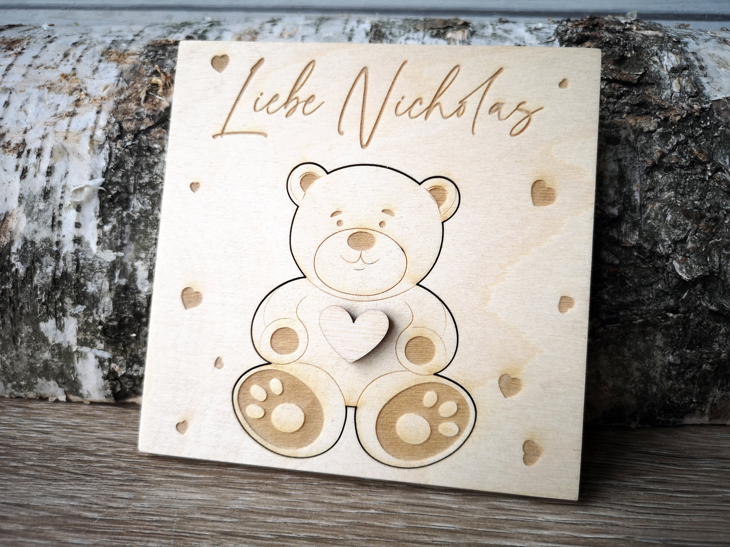 Godparents Invitation - Godmother Godfather Ask - Bear