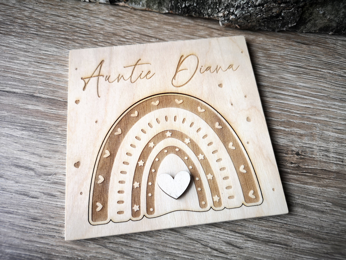 Godparents Invitation - Godmother Godfather Ask - Rainbow