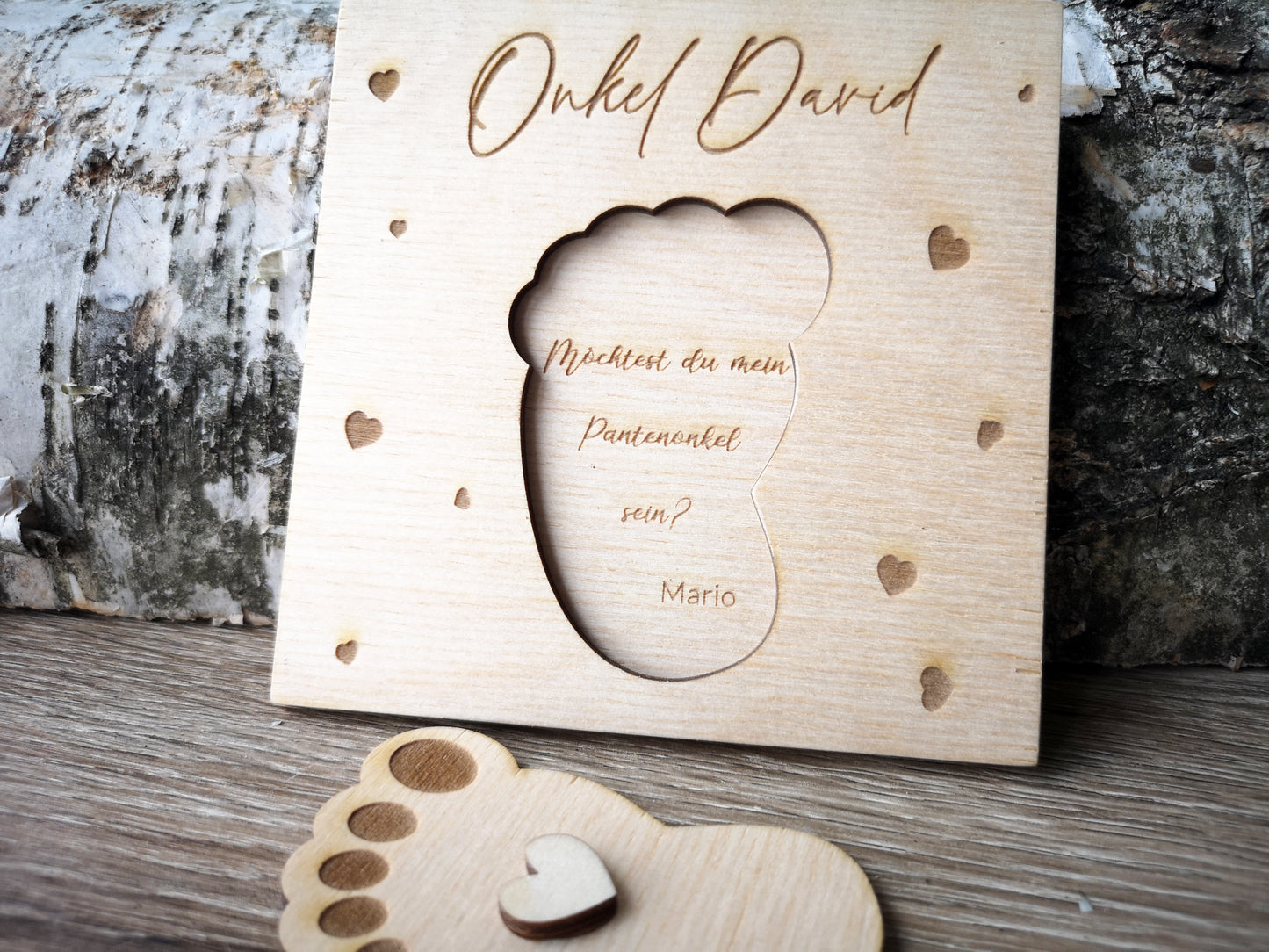 Godparents Invitation - Godmother Godfather Ask - Foot 2