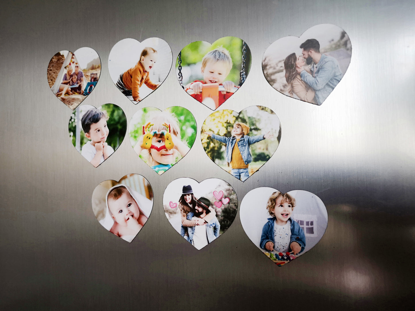 Personalized Fridge Photo Magnet - Heart