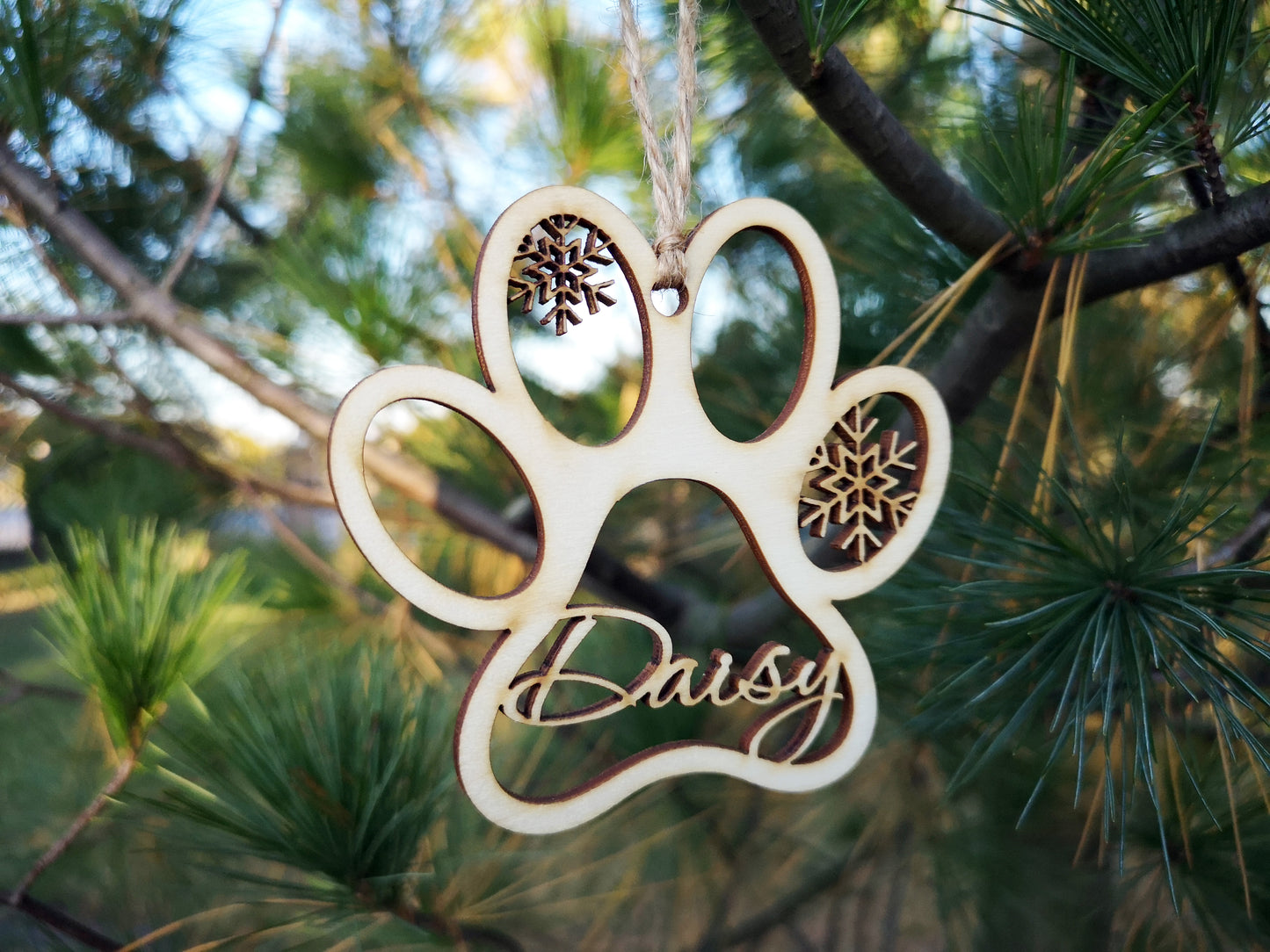 Dog Paw - Personalized Christmas Tree Baubles