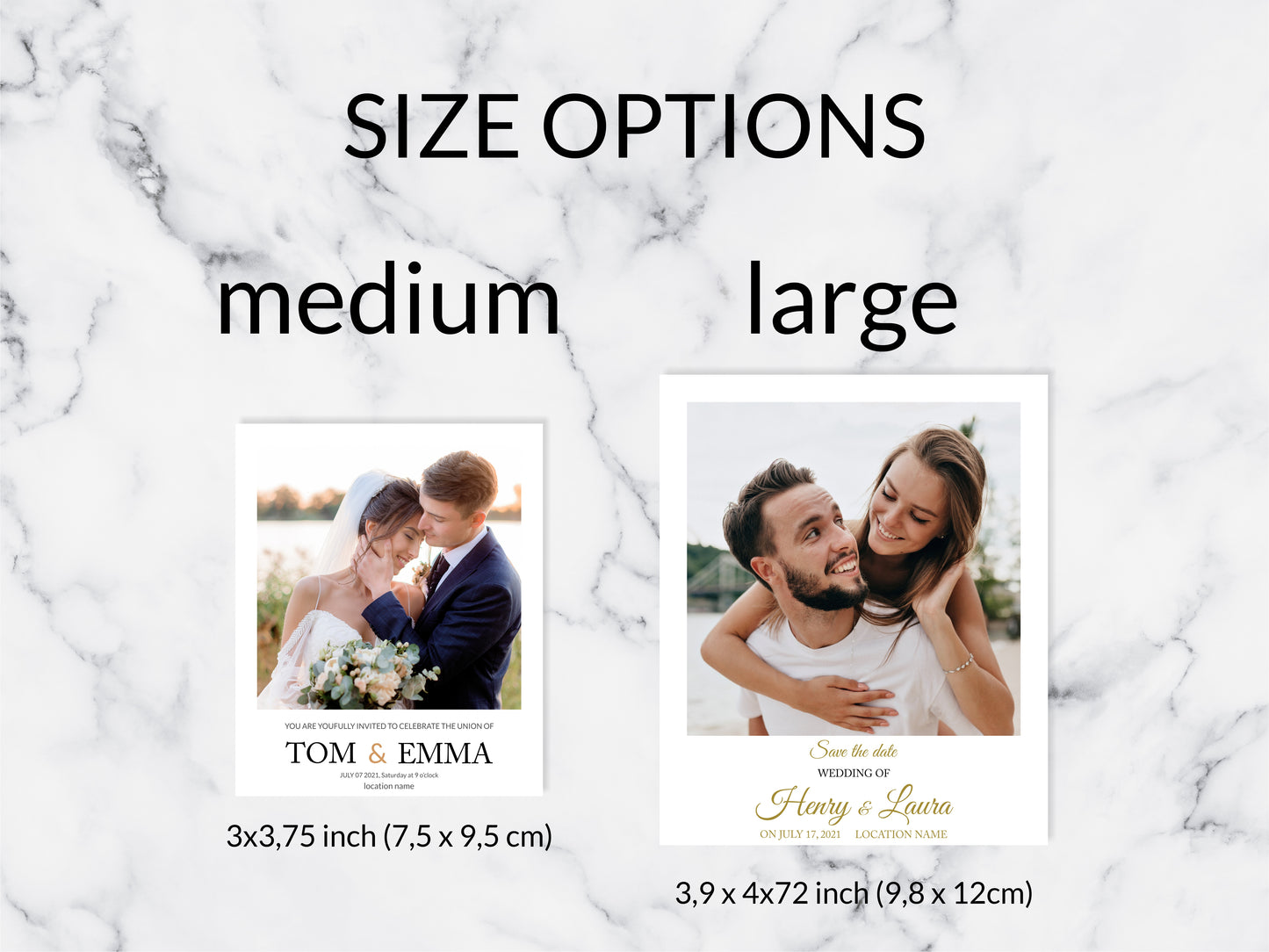 Save the date Personalized Photo Magnet #5 Polaroid