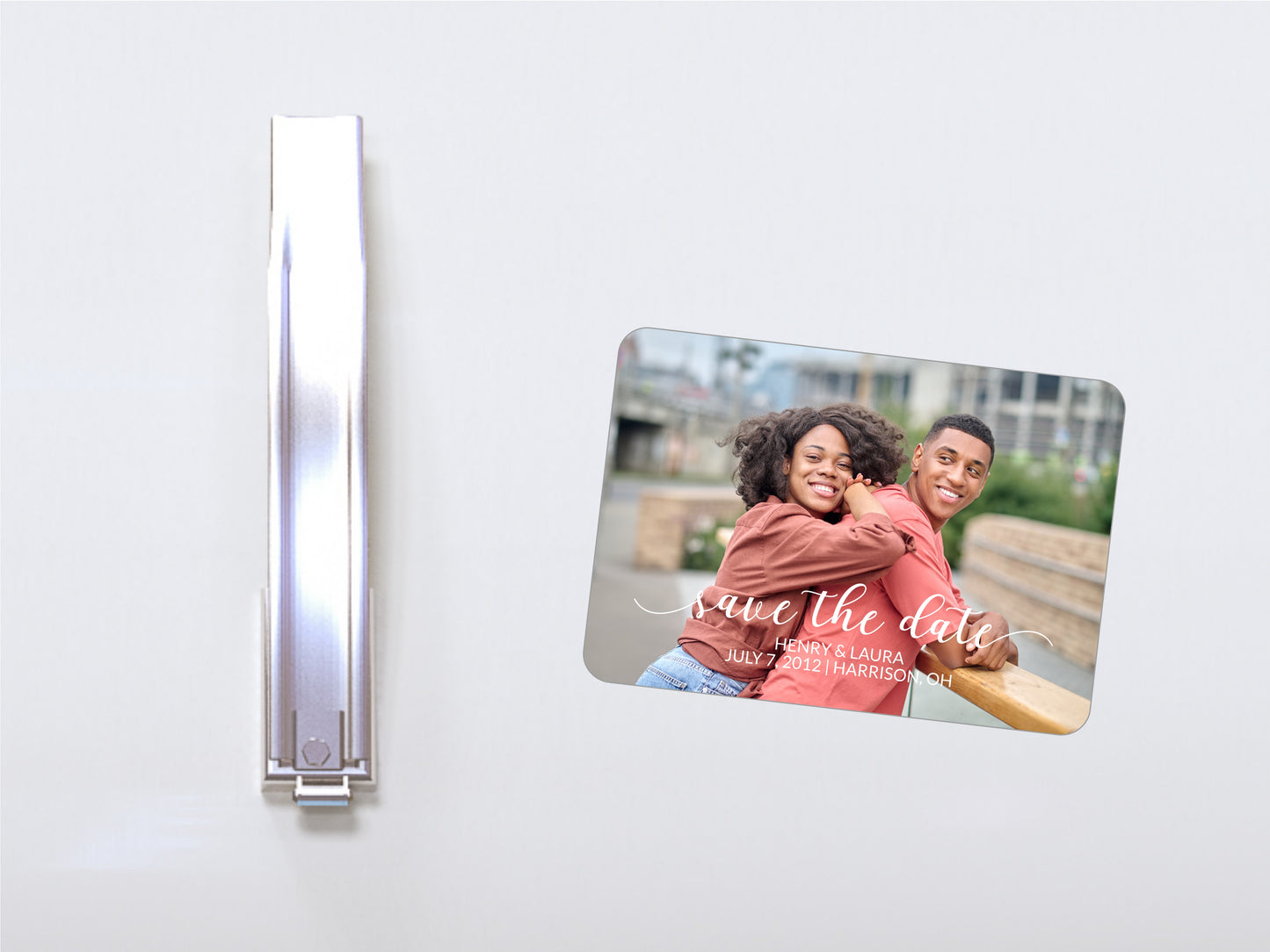 Save the date Personalized Photo Magnet #1 10x7