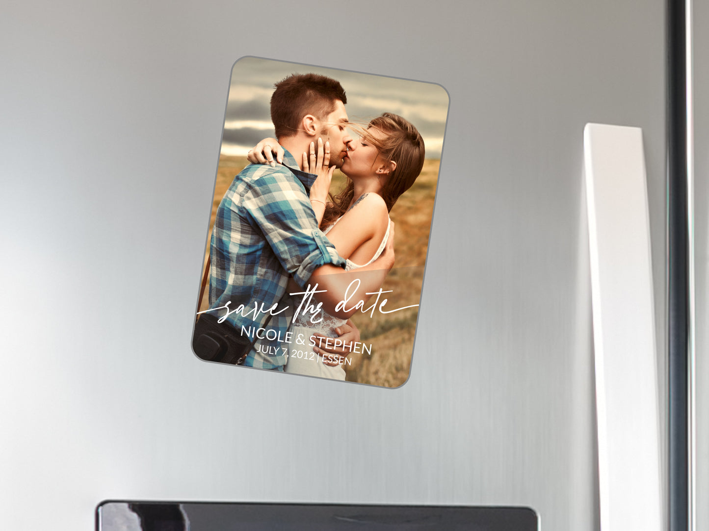 Save the date Personalized Photo Magnet #10 10x7