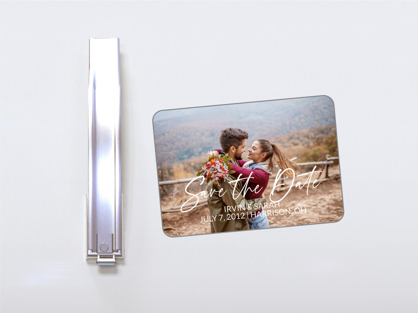 Save the date Personalized Photo Magnet #3 10x7