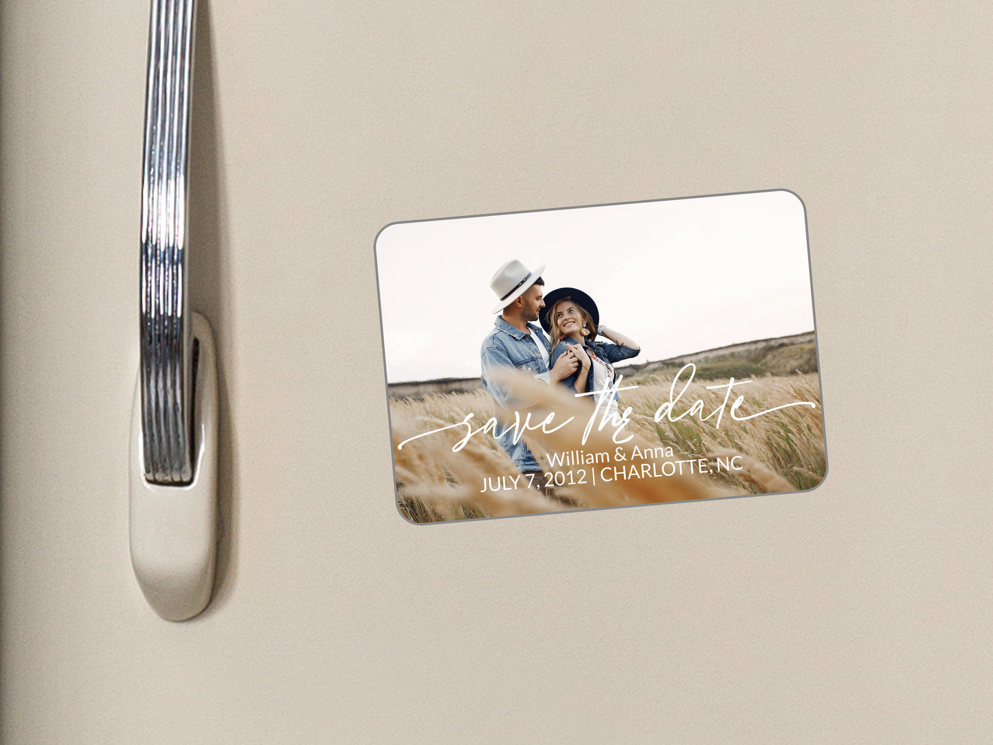 Save the date Personalized Photo Magnet #5 10x7