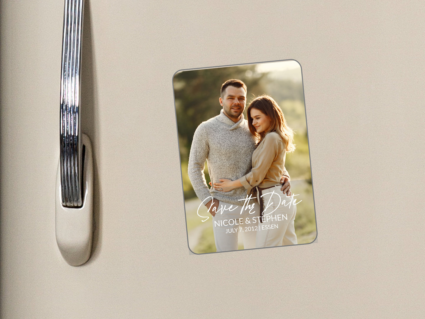 Save the date Personalized Photo Magnet #6 10x7