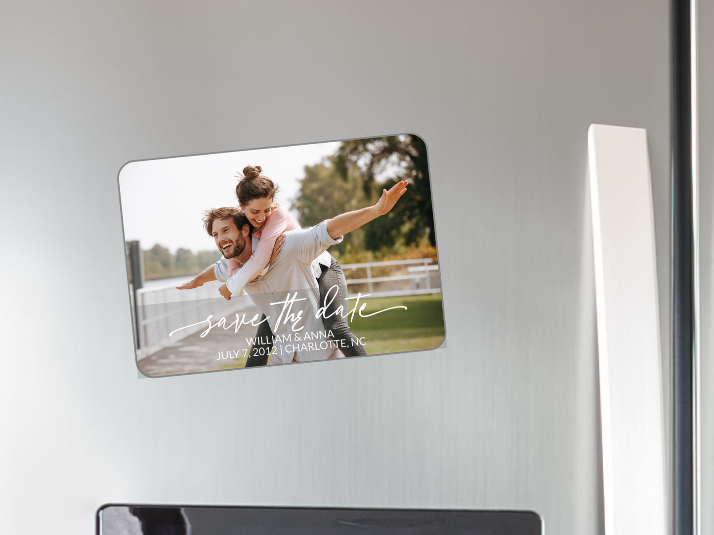 Save the date Personalized Photo Magnet #9 10x7