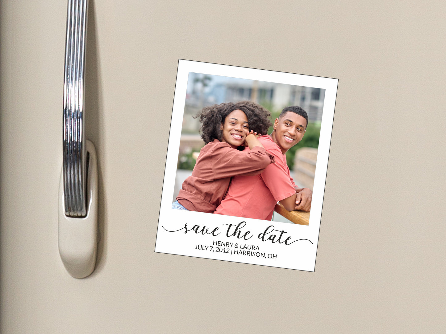 Save the date Personalized Photo Magnet #2 Polaroid
