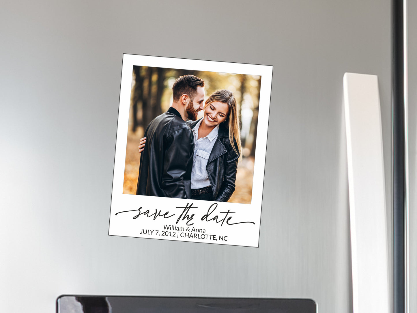 Save the date Personalized Photo Magnet #6 Polaroid