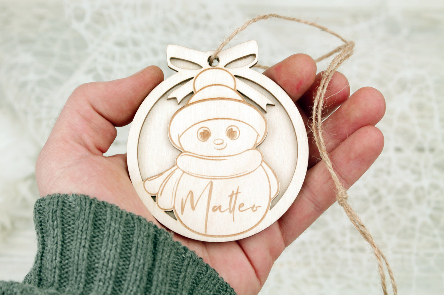 Snowman - Personalized Christmas Tree Baubles