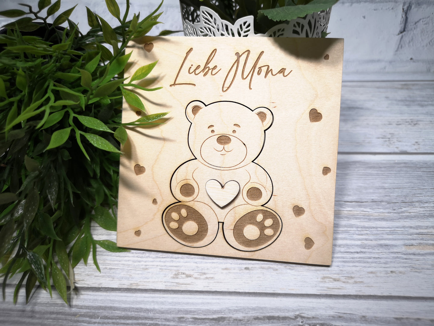 Godparents Invitation - Godmother Godfather Ask - Bear