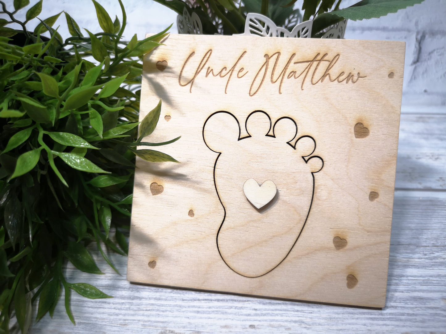 Godparents Invitation - Godmother Godfather Ask - Foot #1