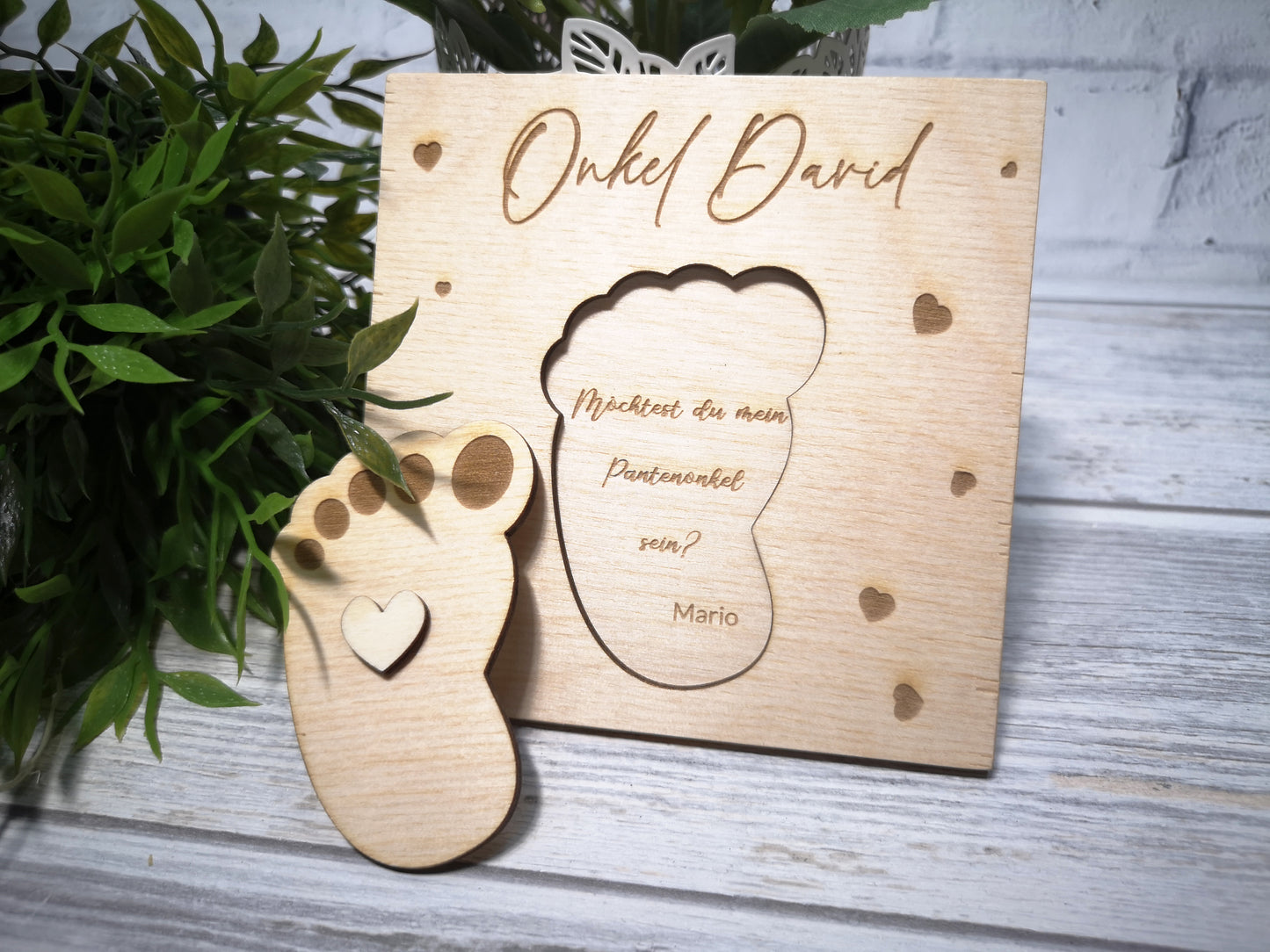 Godparents Invitation - Godmother Godfather Ask - Foot 2
