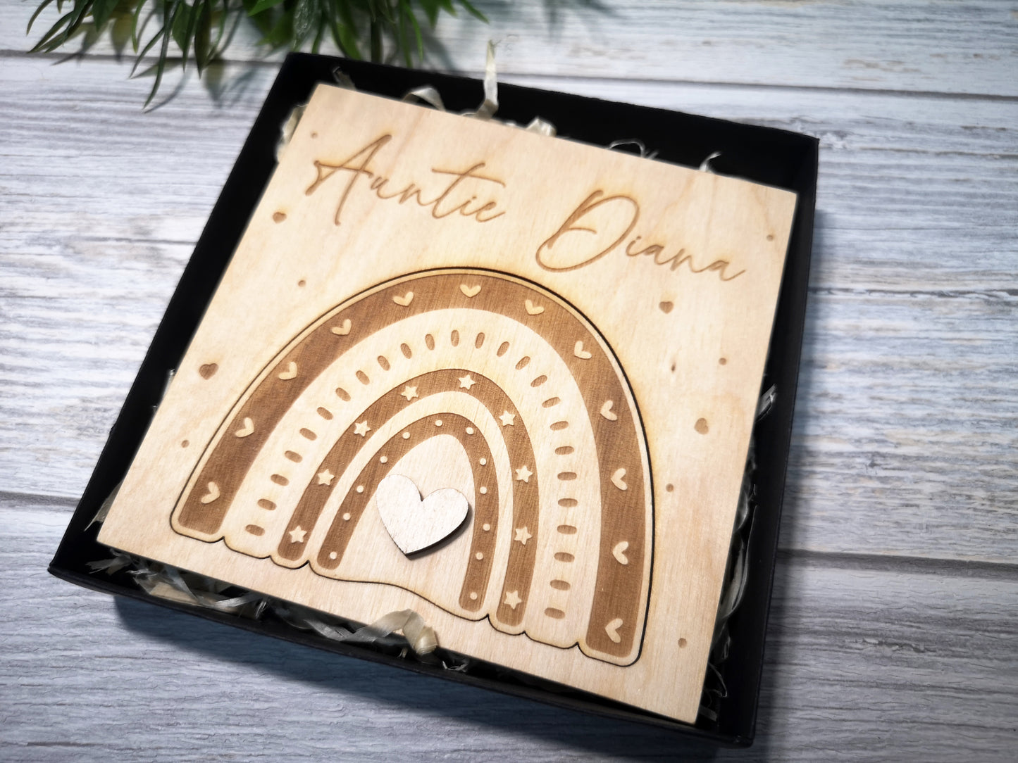 Godparents Invitation - Godmother Godfather Ask - Rainbow