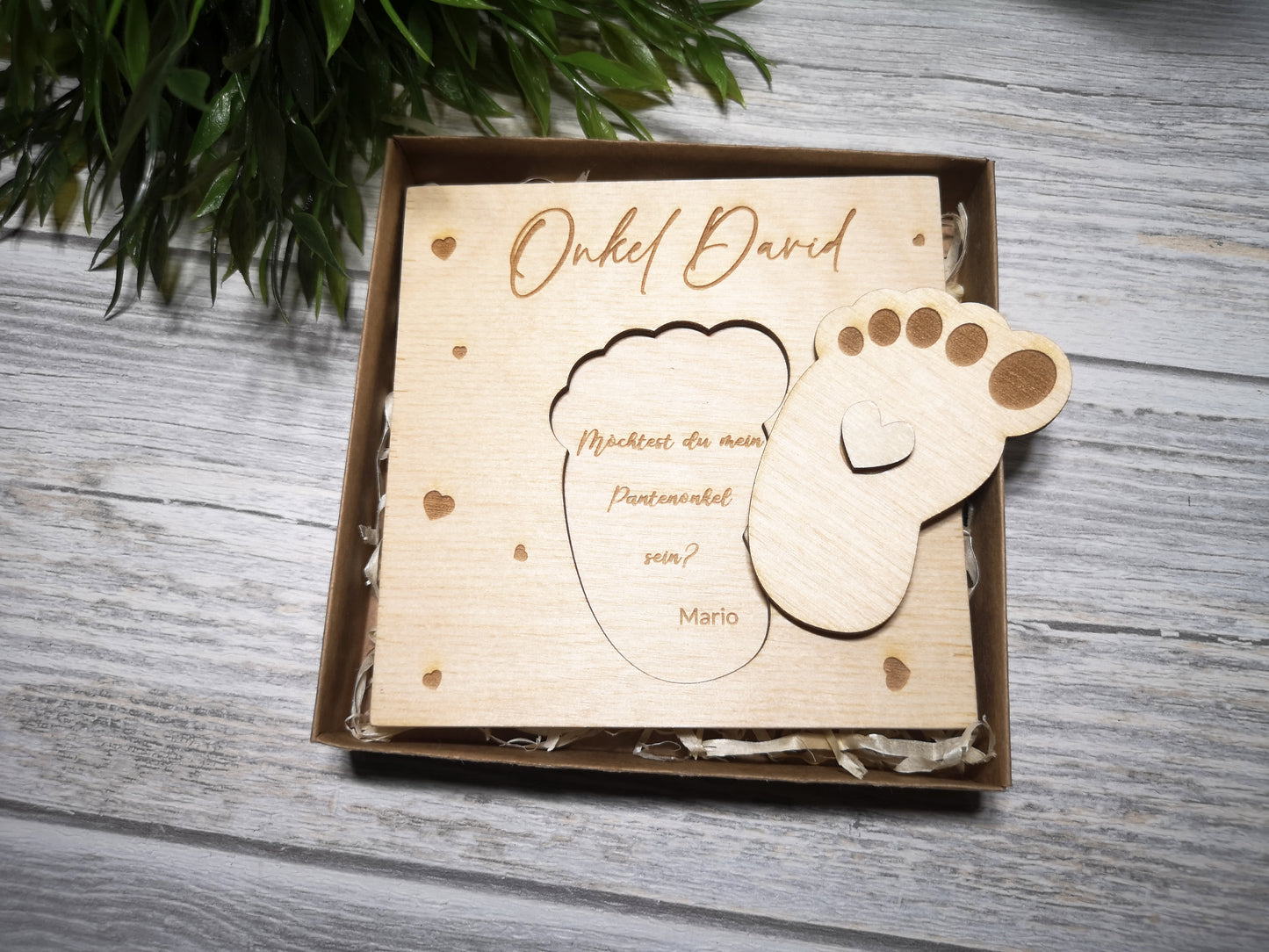 Godparents Invitation - Godmother Godfather Ask - Foot 2