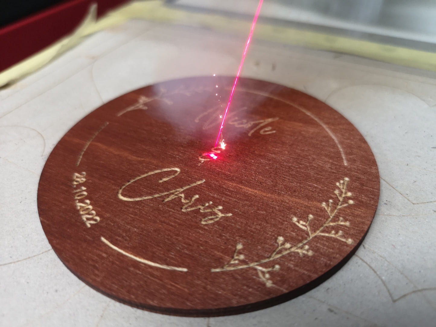 Personalized Wedding Coaster Favors For Quests #1