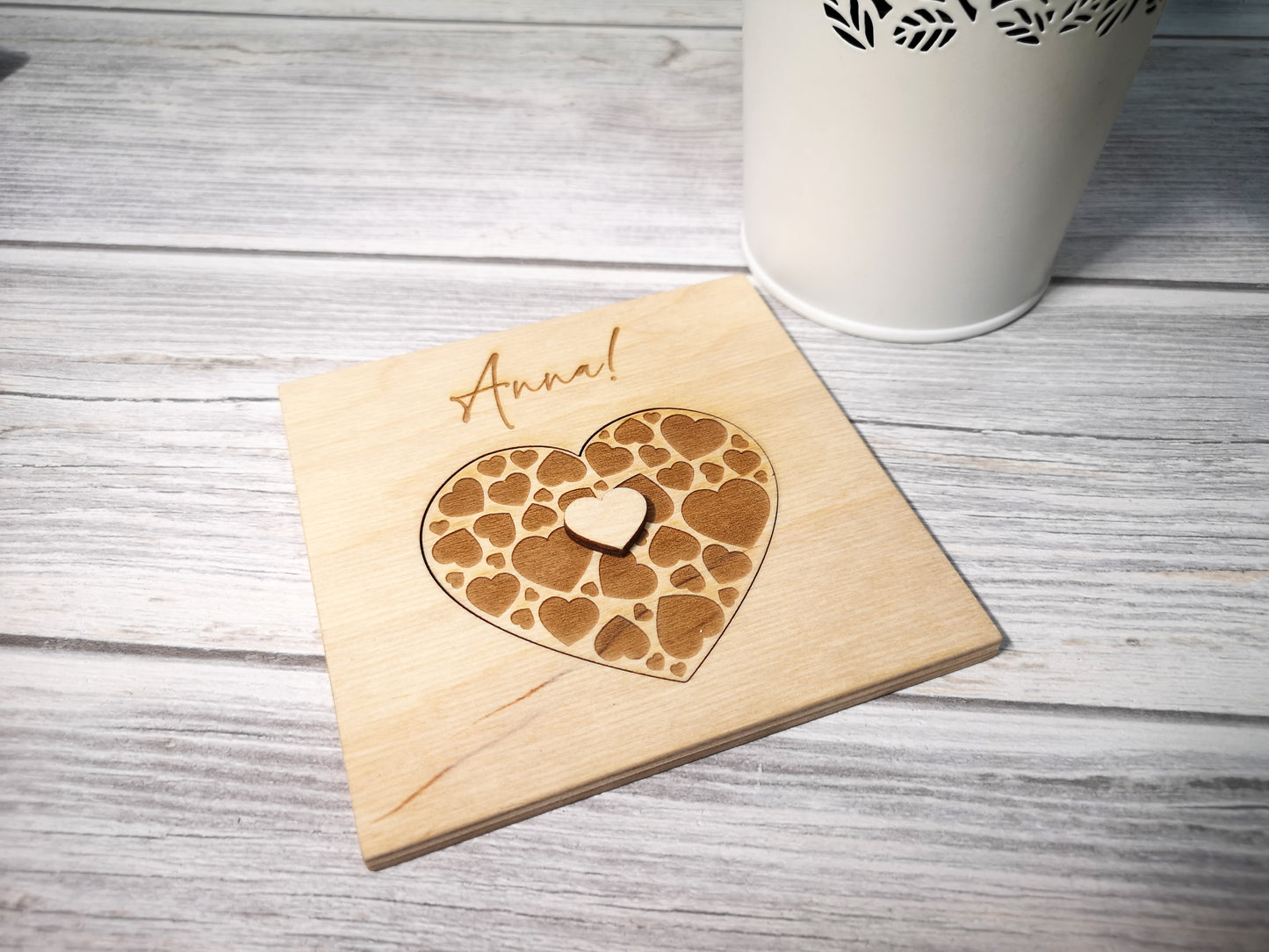 Will you be my Bridesmaid / Maid of Honor Proposal - Wooden Engraved Card #3