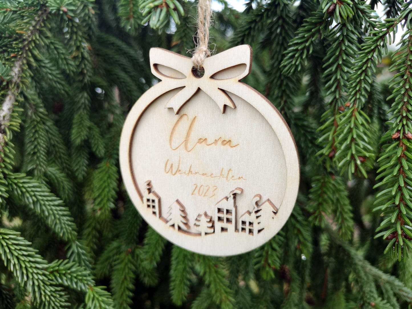 Village - Personalized Christmas Tree Baubles