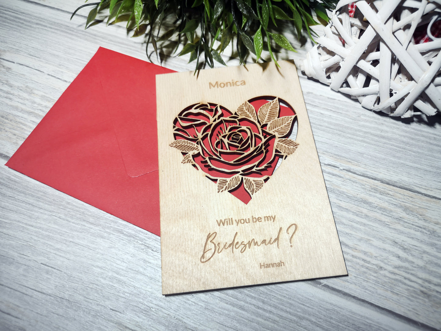 Will you be my Bridesmaid / Maid of Honor Proposal Card #1