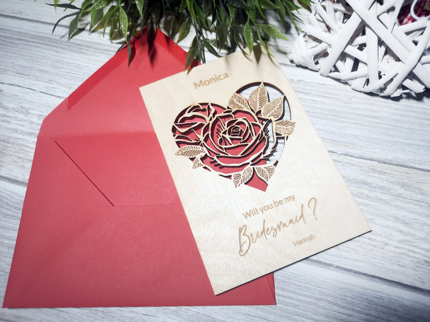 Will you be my Bridesmaid / Maid of Honor Proposal Card #1