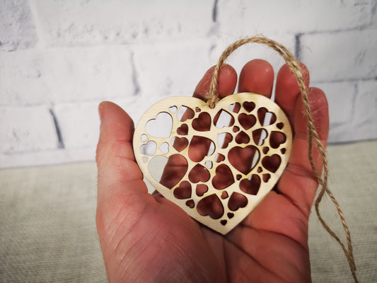 Laser Cut Wooden Christmas Tree Baubles #3